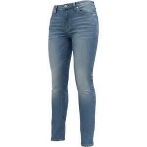 First Issue Jeans Women 12 Blue Stretch Straight Leg Classic Y2K Casual Denim